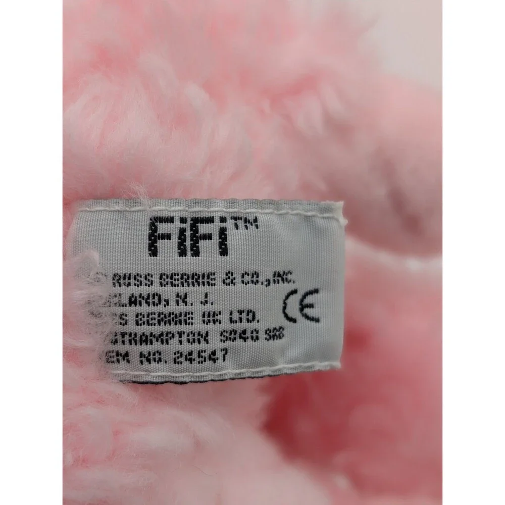 RUSS BERRIE & CO FIFI Pink Poodle Dog Plush 8
